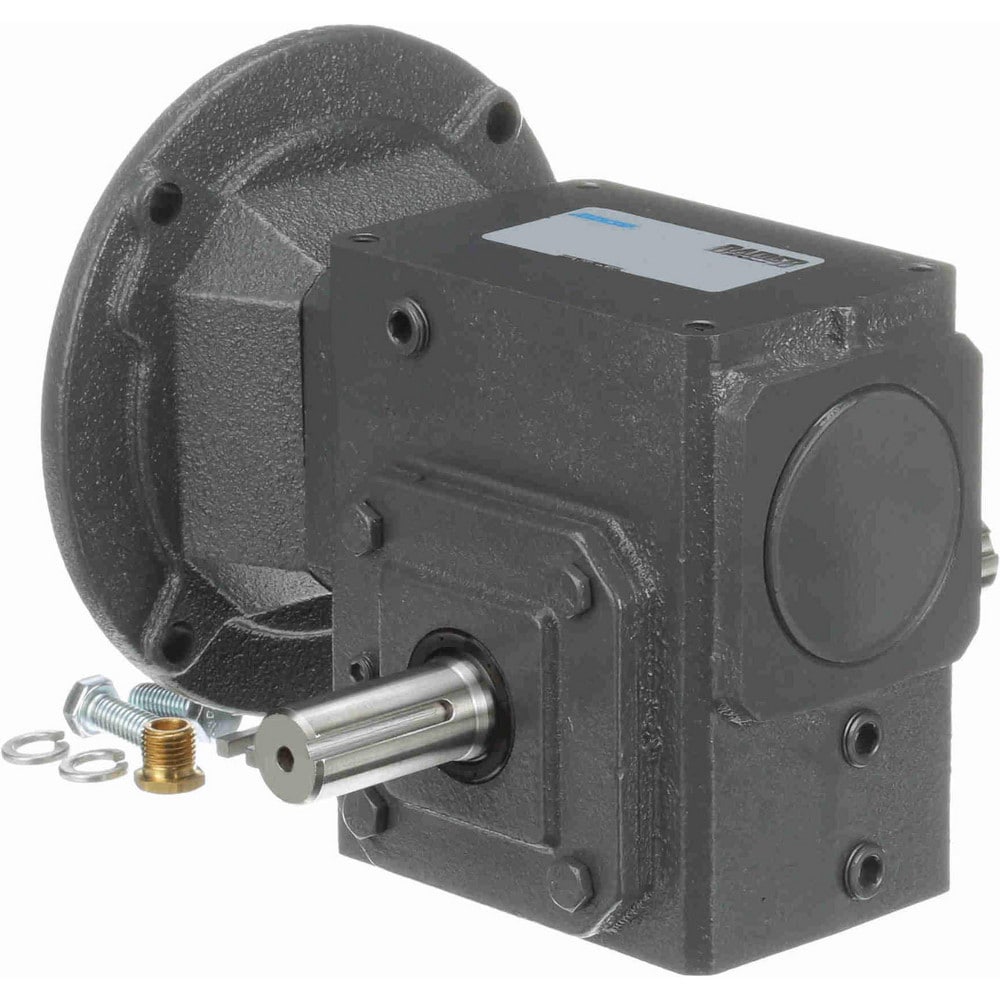 Speed Reducer: C-Face, 1.75" Center to Center Shaft, 60:1, 3/4 hp Max Input, Worm Gear