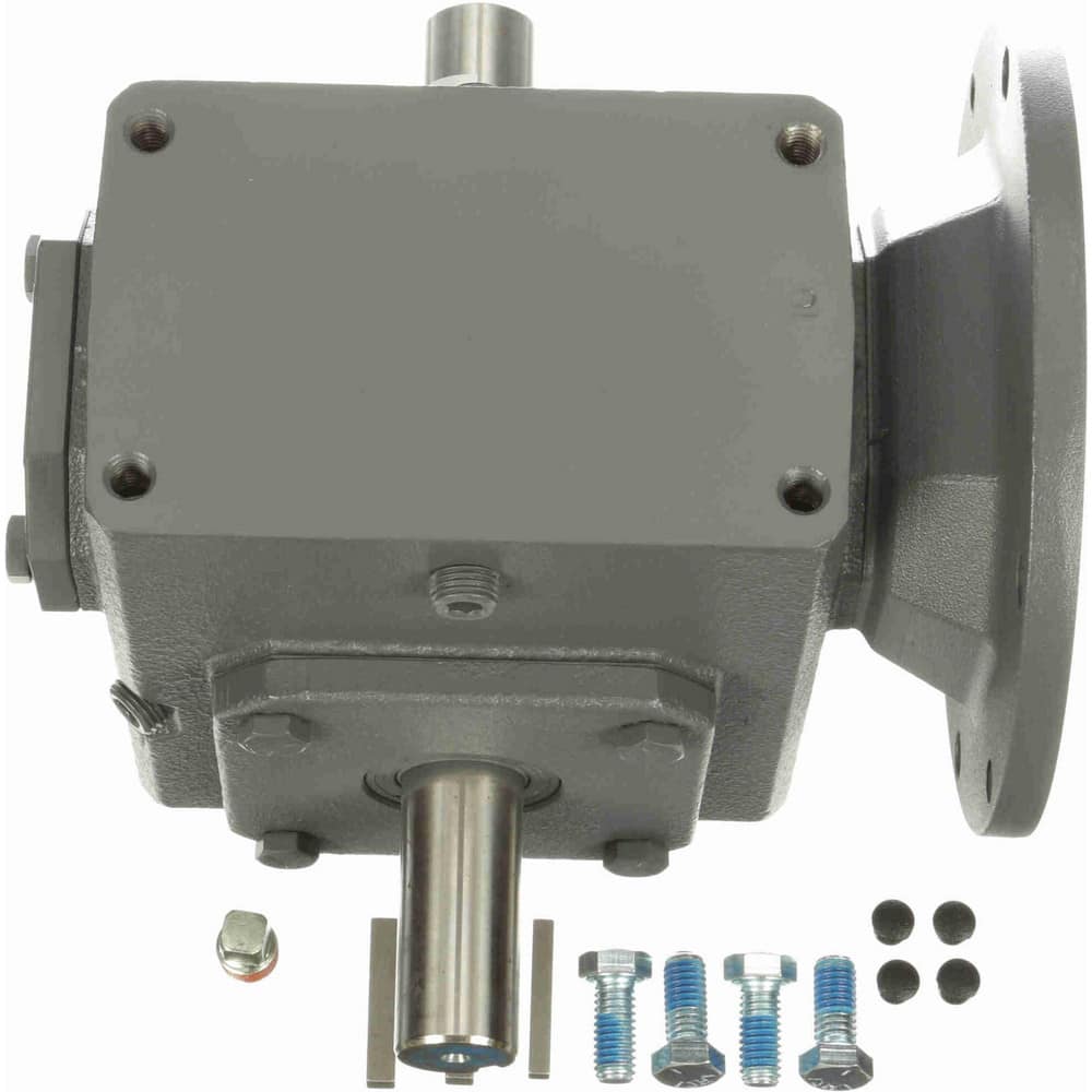 Morse 206Q56LR40 Speed Reducer: C-Face, 2.06" Center to Center Shaft, 40:1, 3/4 hp Max Input, Worm Gear 