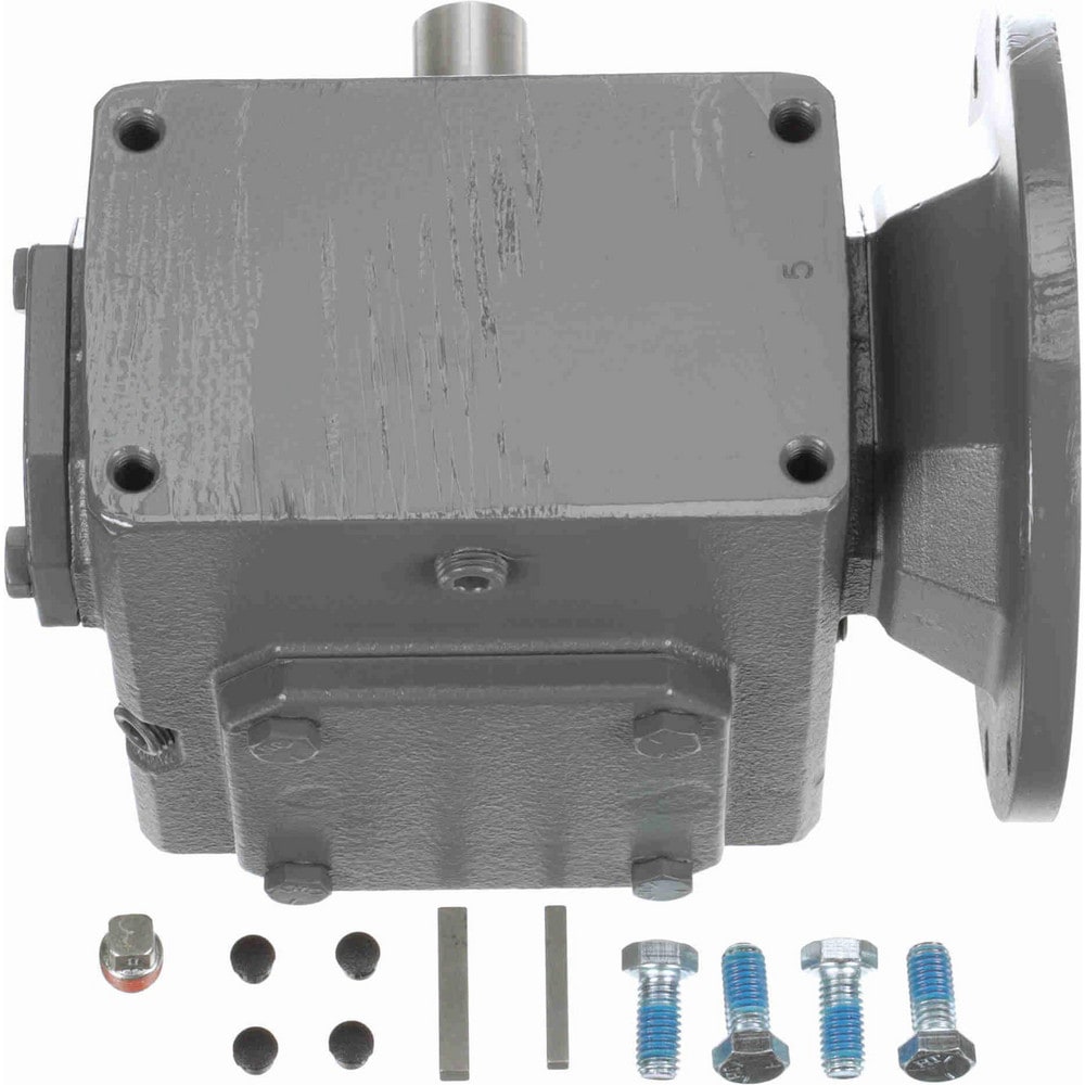 Speed Reducer: C-Face, 2.06" Center to Center Shaft, 5:1, 2 hp Max Input, Worm Gear