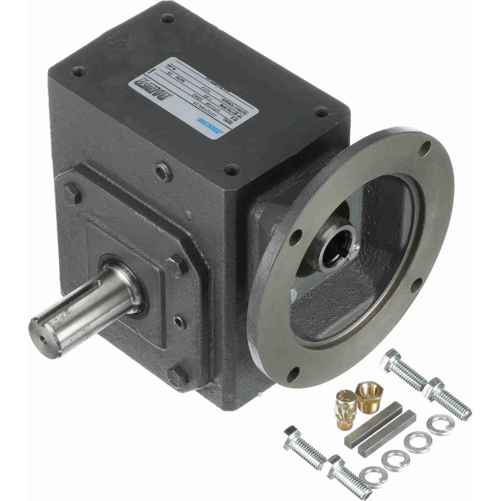 Morse 237Q140L10 Speed Reducer: C-Face, 2.38" Center to Center Shaft, 10:1, 2 hp Max Input, Worm Gear 