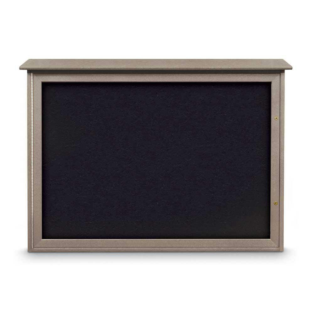 United Visual Products - Enclosed Recycled Rubber Bulletin Board: 48 ...