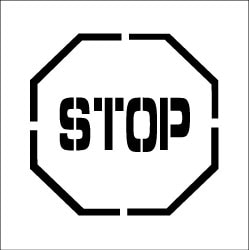 nmc stop stencil 08455073 msc industrial supply