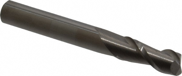 Accupro 12181366 Corner Radius End Mill: 5/16" Dia, 3/4" LOC, 0.01" Radius, 2 Flutes, Solid Carbide 