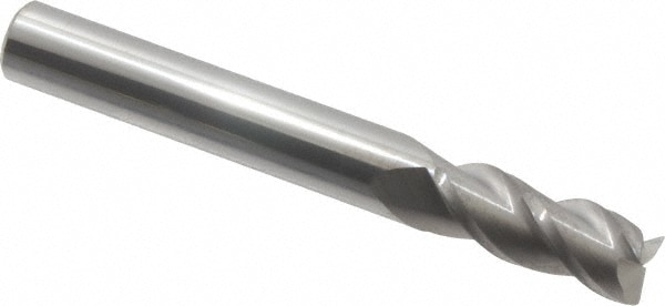 Accupro 12181982 Corner Radius End Mill: 5/16" Dia, 3/4" LOC, 0.015" Radius, 3 Flutes, Solid Carbide 