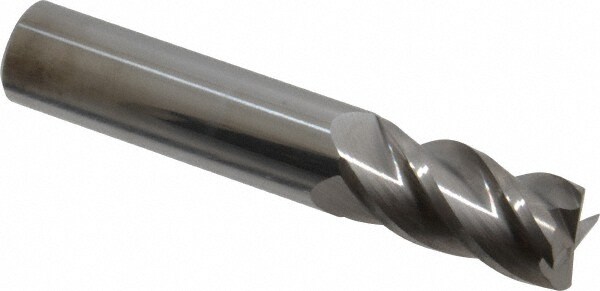 Accupro 12182620 Corner Radius End Mill: 5/8" Dia, 1-1/4" LOC, 0.01" Radius, 4 Flutes, Solid Carbide 