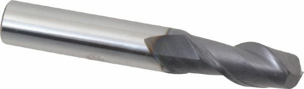 12181424 Corner Radius End Mill: 3/8" Dia, 7/8" LOC, 0.1250" Radius, 2 Flute, Solid Carbide  
