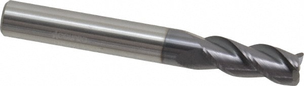 Accupro 12182000 Corner Radius End Mill: 5/16" Dia, 3/4" LOC, 0.03" Radius, 3 Flutes, Solid Carbide 