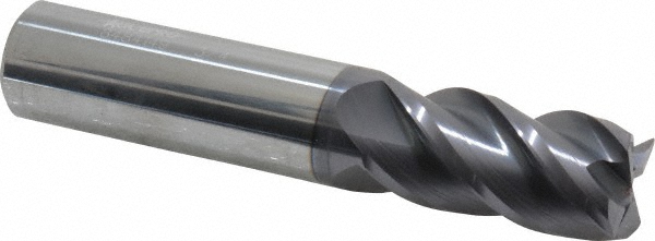 Accupro 12182674 Corner Radius End Mill: 3/4" Dia, 1-1/2" LOC, 0.01" Radius, 4 Flutes, Solid Carbide Image