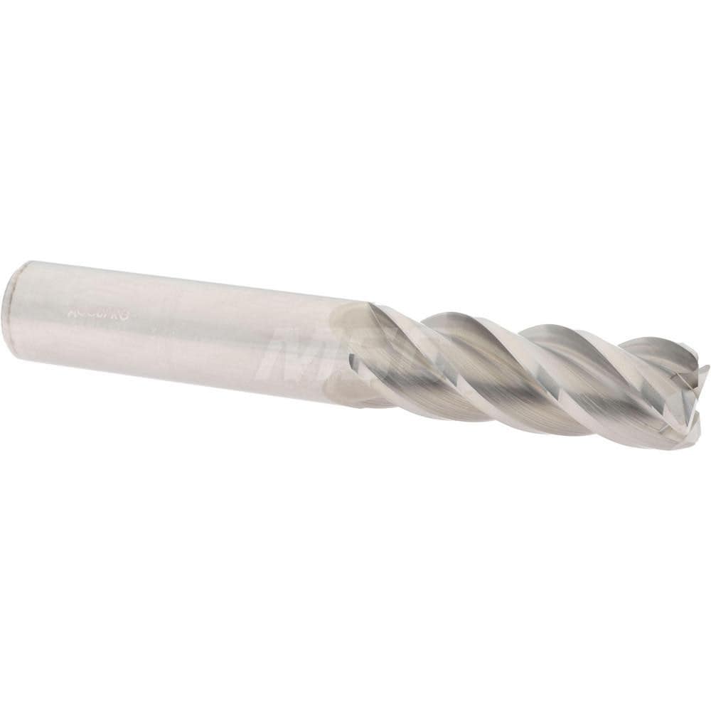 Accupro 12183139 Corner Radius End Mill: 3/4" Dia, 2-1/4" LOC, 0.06" Radius, 4 Flutes, Solid Carbide Image