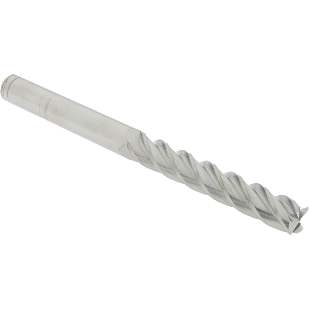 Accupro 12183309 Corner Radius End Mill: 1/2" Dia, 3" LOC, 0.015" Radius, 4 Flutes, Solid Carbide Image