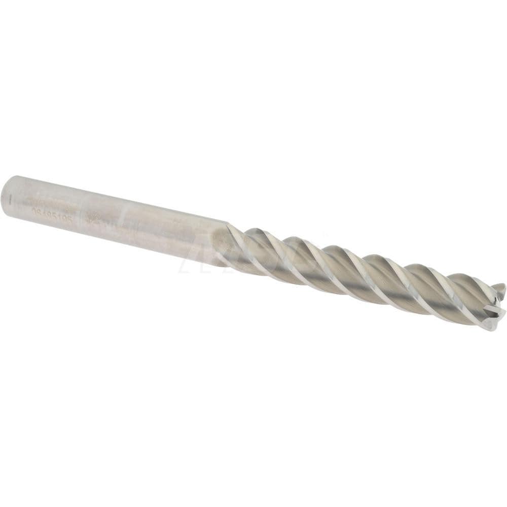 Accupro 12183313 Corner Radius End Mill: 1/2" Dia, 3" LOC, 0.06" Radius, 4 Flutes, Solid Carbide Image