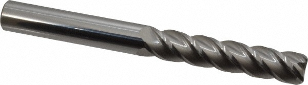 Accupro 12183341 Corner Radius End Mill: 5/8" Dia, 3" LOC, 0.03" Radius, 4 Flutes, Solid Carbide Image