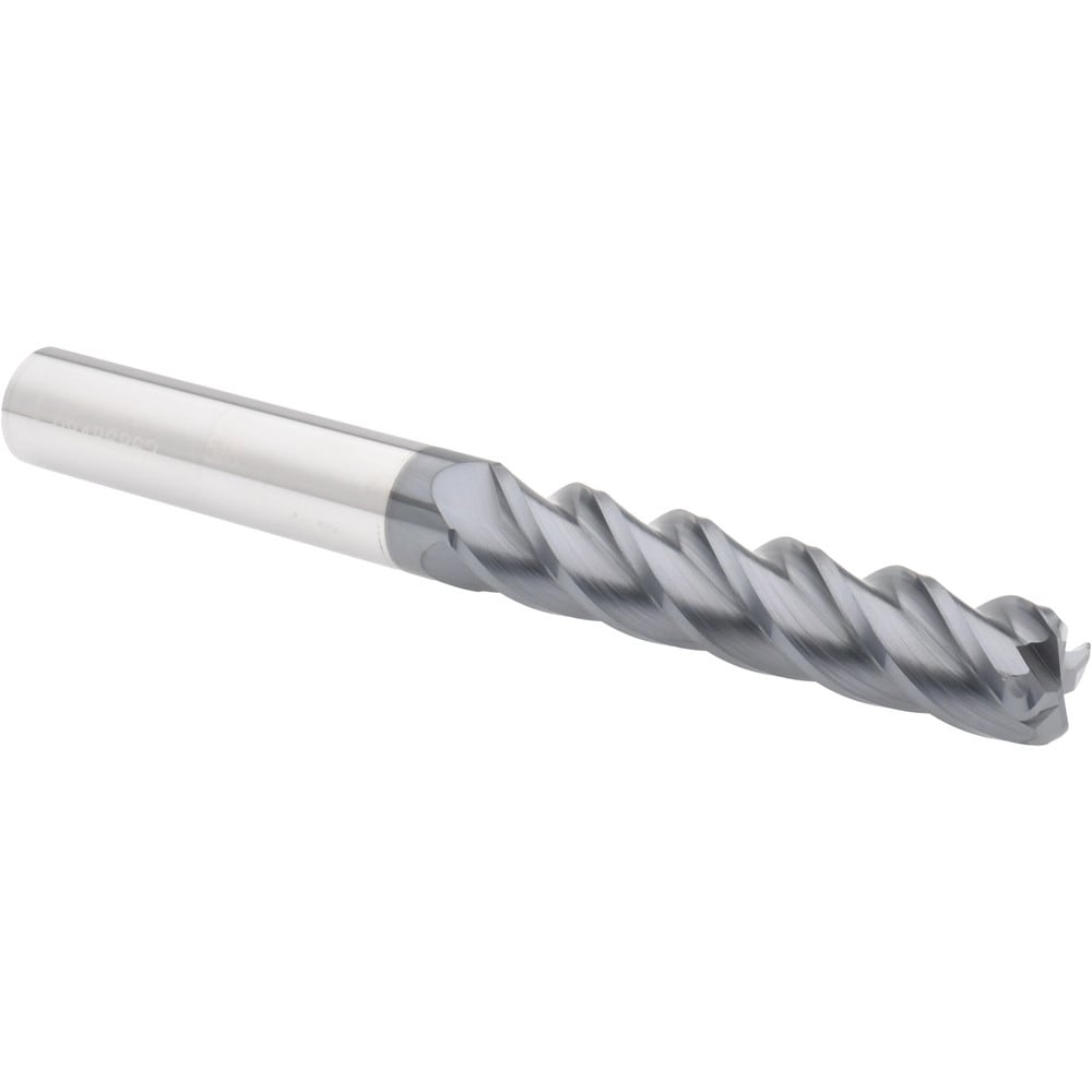 Accupro 12183362 Corner Radius End Mill: 5/8" Dia, 3" LOC, 0.09" Radius, 4 Flutes, Solid Carbide Image