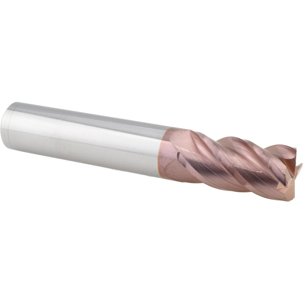 Corner Radius End Mill: 1" Dia, 2" LOC, 0.0600" Radius, 4 Flute, Solid Carbide