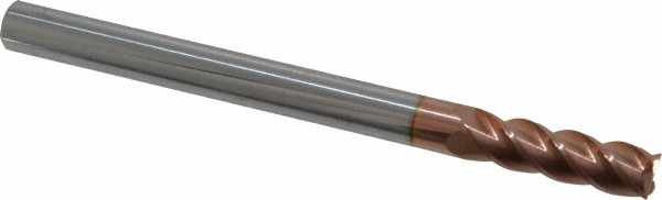 12183507 Corner Radius End Mill: 5/16" Dia, 1" LOC, 0.015" Radius, 4 Flutes, Solid Carbide  