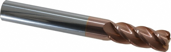 Accupro 12183620 Corner Radius End Mill: 3/4" Dia, 2" LOC, 1/8" Radius, 4 Flutes, Solid Carbide Image