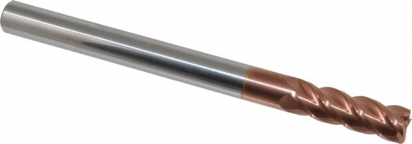 Accupro 12183731 Corner Radius End Mill: 1/2" Dia, 1-1/2" LOC, 0.03" Radius, 4 Flutes, Solid Carbide Image