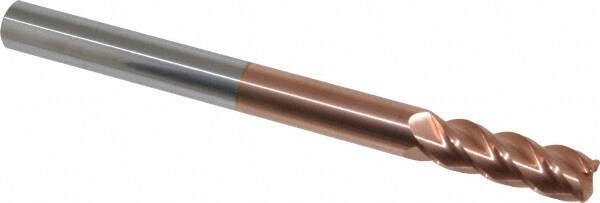 Accupro 12183733 Corner Radius End Mill: 1/2" Dia, 1-1/2" LOC, 0.06" Radius, 4 Flutes, Solid Carbide Image