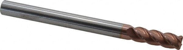 Accupro 12183734 Corner Radius End Mill: 1/2" Dia, 1-1/2" LOC, 0.09" Radius, 4 Flutes, Solid Carbide Image