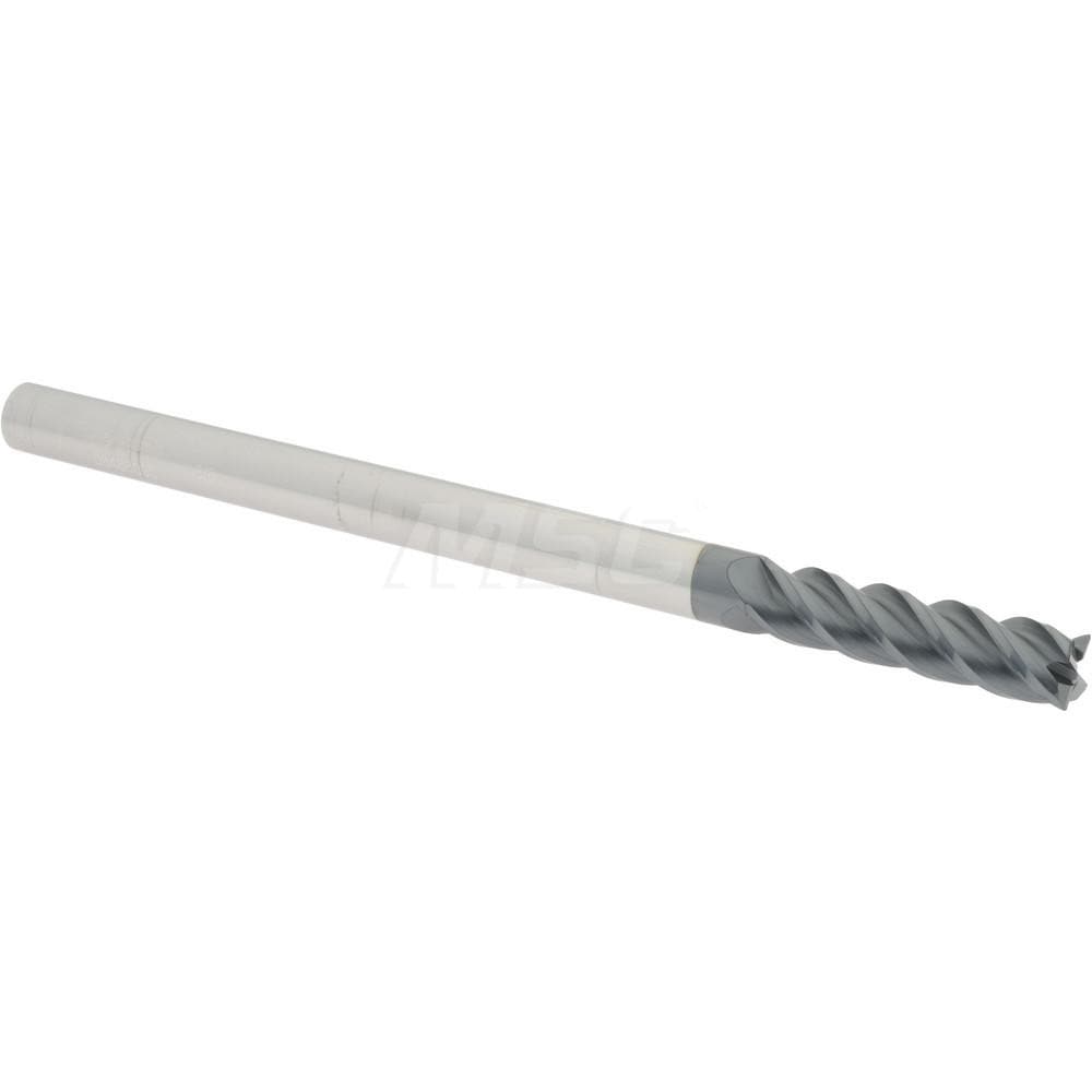 Accupro 12183708 Corner Radius End Mill: 3/8" Dia, 1-1/2" LOC, 0.015" Radius, 4 Flutes, Solid Carbide Image