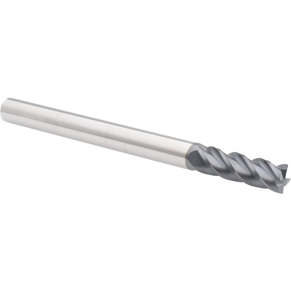 Accupro 12183736 Corner Radius End Mill: 1/2" Dia, 1-1/2" LOC, 0.01" Radius, 4 Flutes, Solid Carbide Image