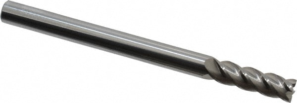 Accupro 12183498 Corner Radius End Mill: 5/16" Dia, 1" LOC, 0.015" Radius, 4 Flutes, Solid Carbide 