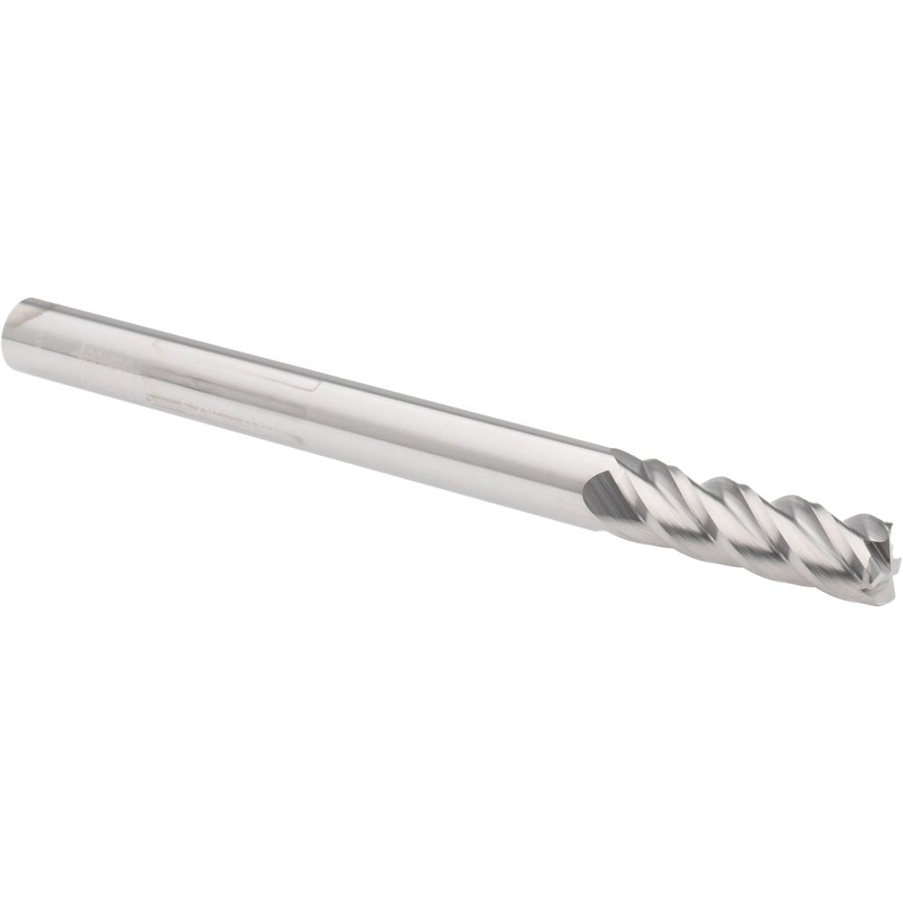 Accupro 12183500 Corner Radius End Mill: 5/16" Dia, 1" LOC, 0.03" Radius, 4 Flutes, Solid Carbide 