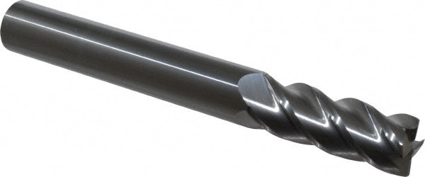 Corner Radius End Mill: 3/4" Dia, 2" LOC, 0.03" Radius, 4 Flutes, Solid Carbide