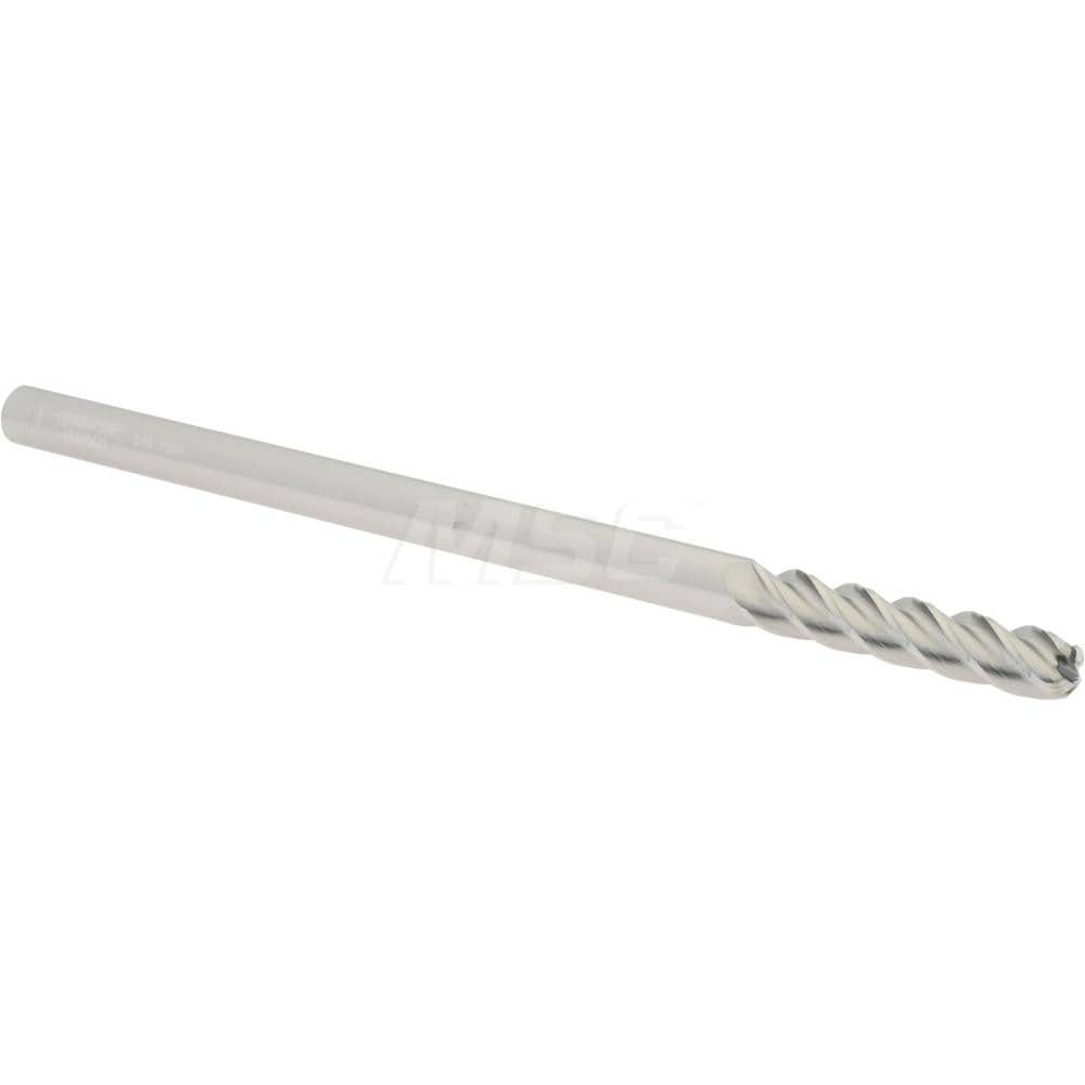 Accupro 12183662 Corner Radius End Mill: 5/16" Dia, 1-1/2" LOC, 1/8" Radius, 4 Flutes, Solid Carbide 