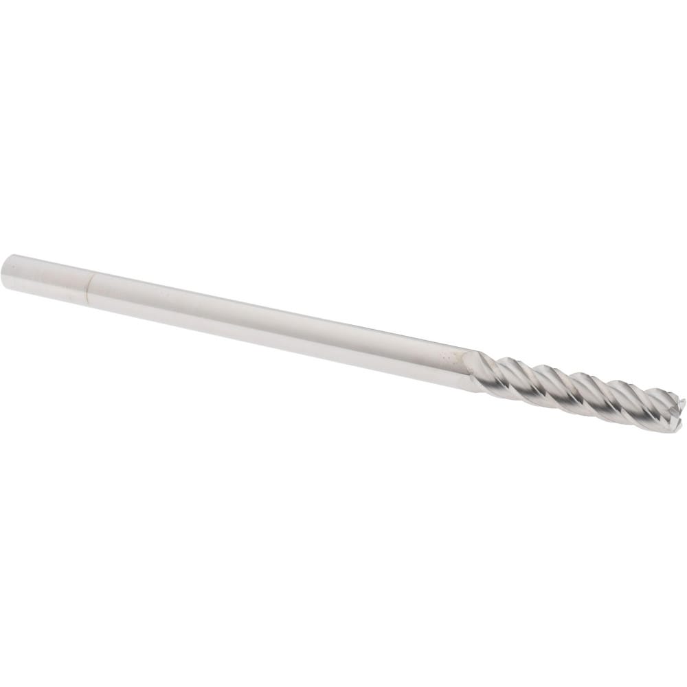 Accupro 12183666 Corner Radius End Mill: 5/16" Dia, 1-1/2" LOC, 0.045" Radius, 4 Flutes, Solid Carbide 