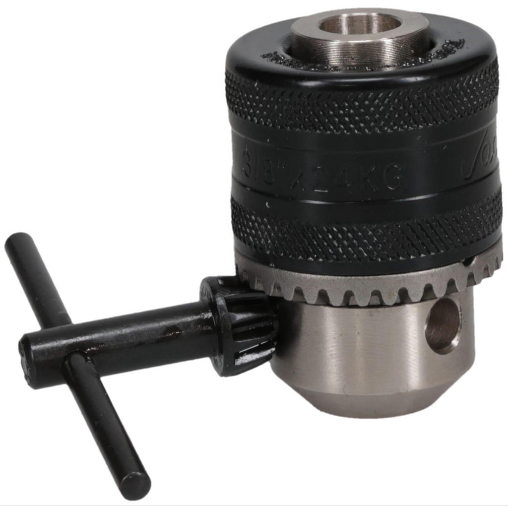Jacobs Drill Chuck: 9.53 to 9.53 mm Capacity, Threaded Mount, 3/8-24 in - Keyed, # KG1 Key, 30.99 mm Sleeve Dia | Part #30247D
