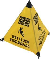 Caution - Wet Floor, 18" High, Plastic Floor Sign