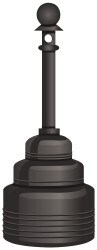 4 Gal Polyethylene Cigarette & Cigar Receptacle