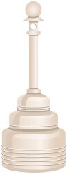 4 Gal Polyethylene Cigarette & Cigar Receptacle
