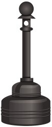 5 Qt Polyethylene Cigarette & Cigar Receptacle