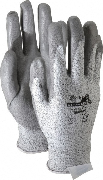 MCR SAFETY 9676L Cut-Resistant Gloves: Size L, ANSI Cut 2, Polyurethane, Dyneema Image