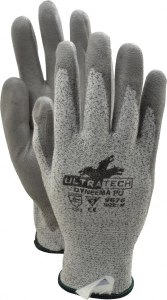 MCR SAFETY 9676M Cut-Resistant Gloves: Size M, ANSI Cut 2, Polyurethane, Dyneema Image