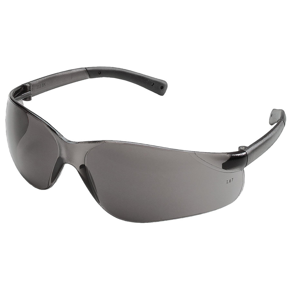 Safety Glass: Anti-Fog & Scratch-Resistant, Polycarbonate, Gray Lenses, Frameless, UV Protection