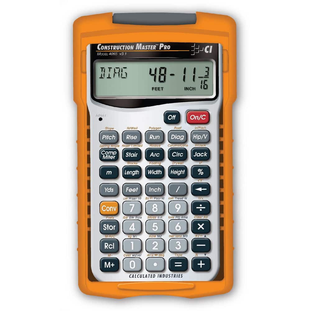 Calculated Industries 11-Digit (7 normal, Fractions) with Full  Annunciators 40 Function Handheld Calculator 08522534 MSC Industrial  Supply