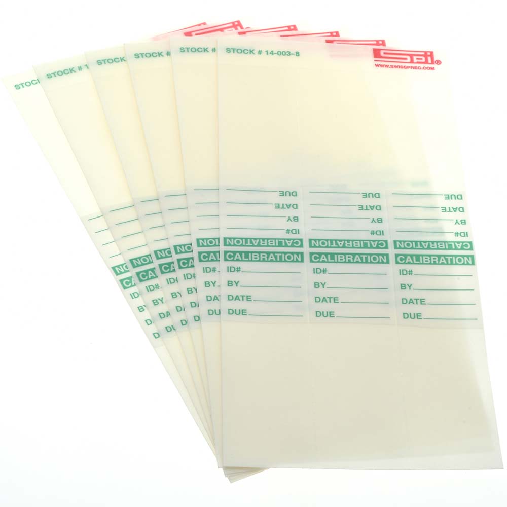 SPI Calibration Label 08524001 MSC Industrial Supply
