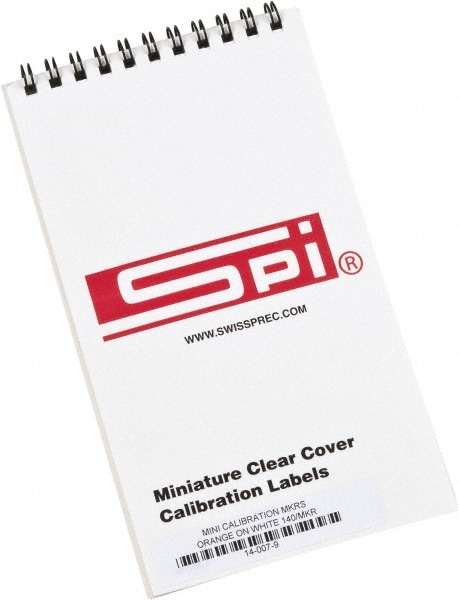 SPI 14-007-9 Inspection & Quality Label: "Calibration I.D. No.__ By__Date__Due__", Rectangle, 1" Wide Image