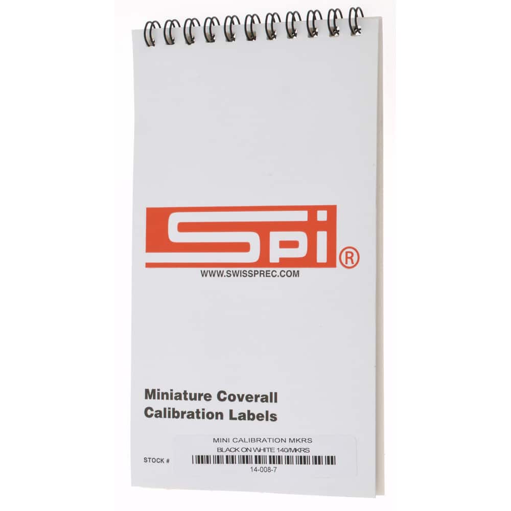 SPI 14-008-7 Inspection & Quality Label: "Calibration I.D. No.__ By__Date__Due__", Rectangle, 1" Wide 