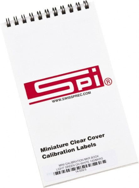 SPI 14-009-5 Inspection & Quality Label: "Calibration I.D. No.__ By__Date__Due__", Rectangle, 1" Wide 
