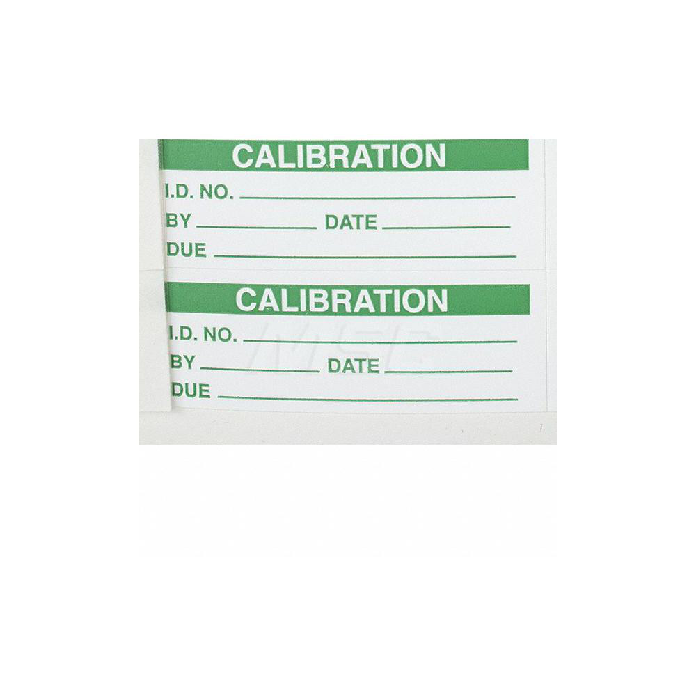 SPI Inspection & Quality Label "Calibration I.D. No.__ By__Date__Due