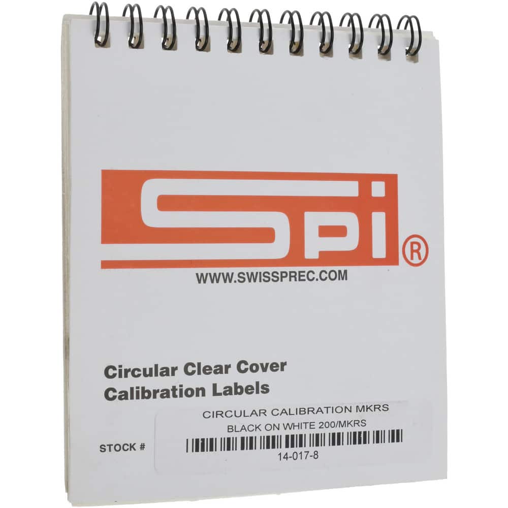 Inspection & Quality Label: "Calibration Id#__ By__Date__Due__", Round, 0.5" Dia