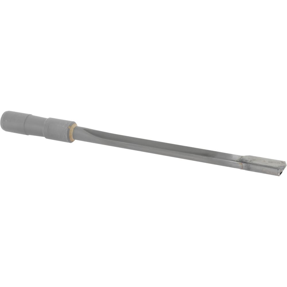Straight Single-Flute Drill Bit: 1/2" Dia, 115 ° Point, Carbide