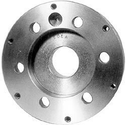 Lathe Chuck Adapter Back Plate: 10" Chuck, for Self-Centering Chucks