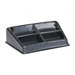 Bayhead Products BA-2 2 Compartment Black Small Parts Assembly Tray 