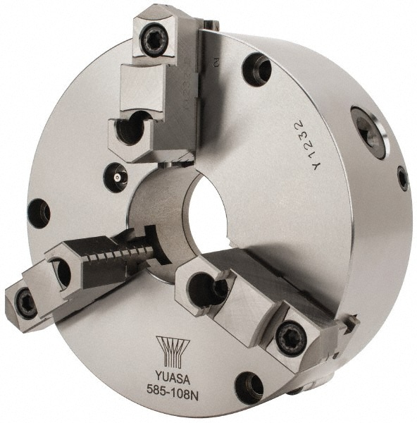 Yuasa 585-108Y Self-Centering Manual Lathe Chuck: 3-Jaw,  8-1/4" Dia 