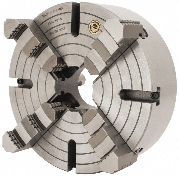 Bison Independent Manual Lathe Chuck 4Jaw, 10" Dia 08564569 MSC Industrial Supply